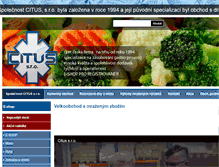Tablet Screenshot of citus-mrazirny.cz